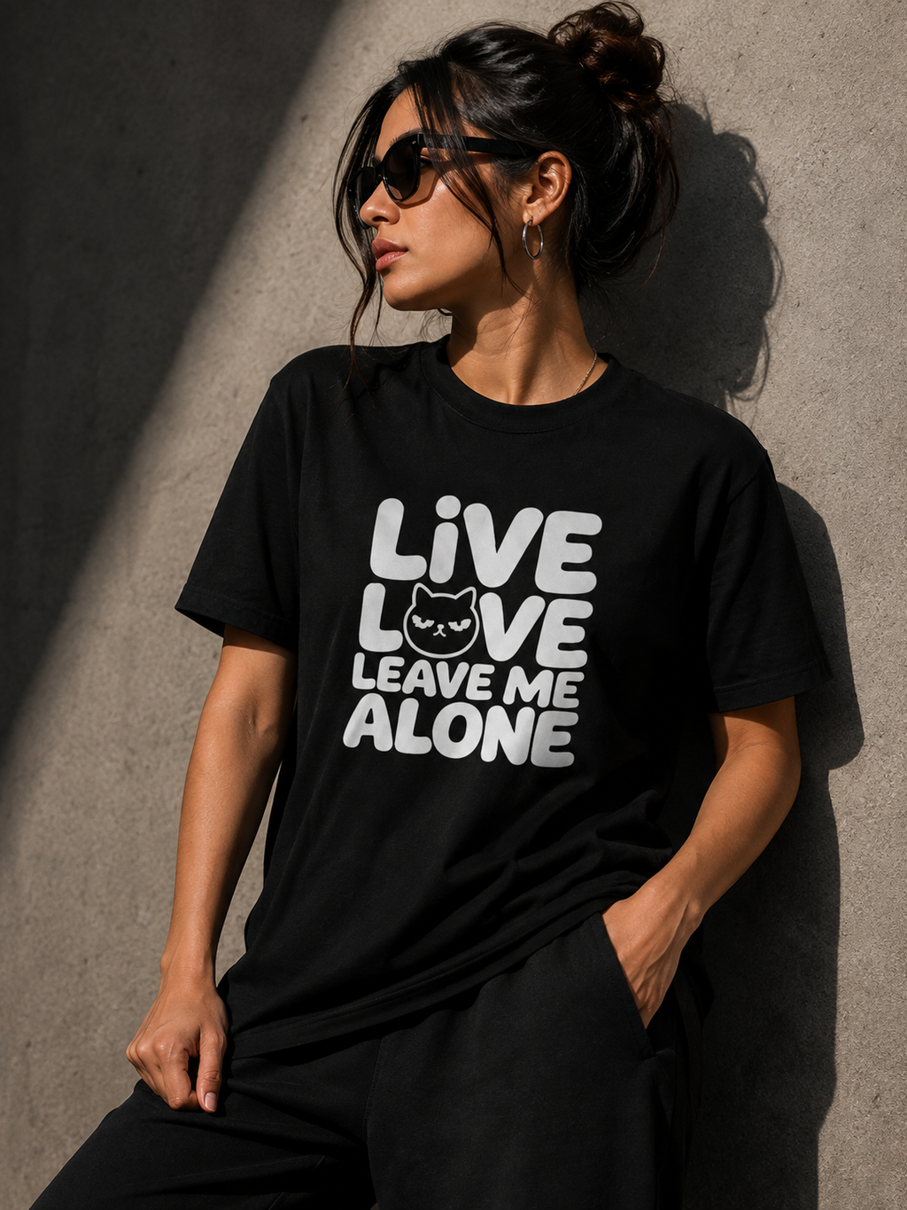 Live Love Leave Me Alone Graphic T-Shirt