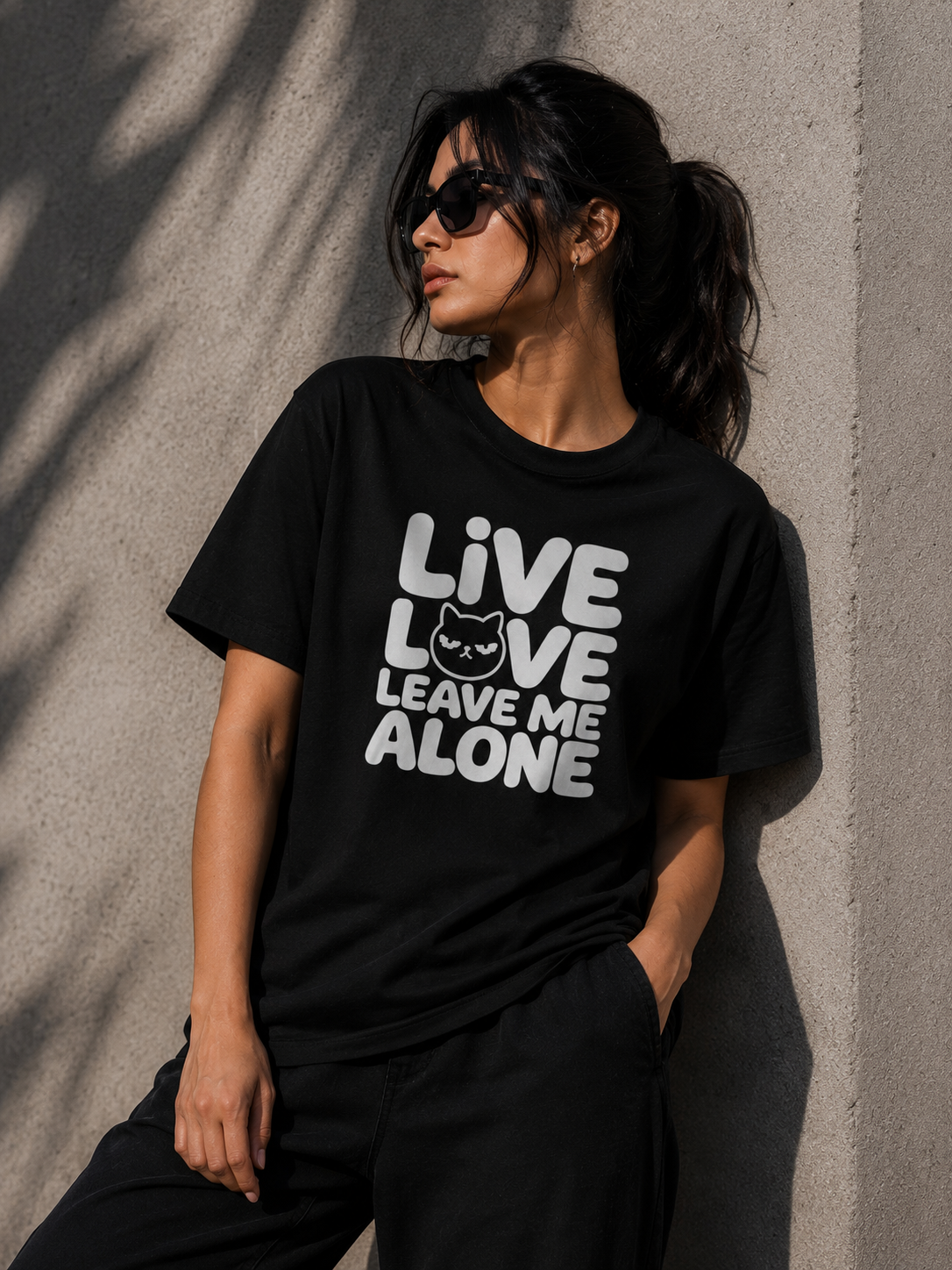 Live Love Leave Me Alone Graphic T-Shirt