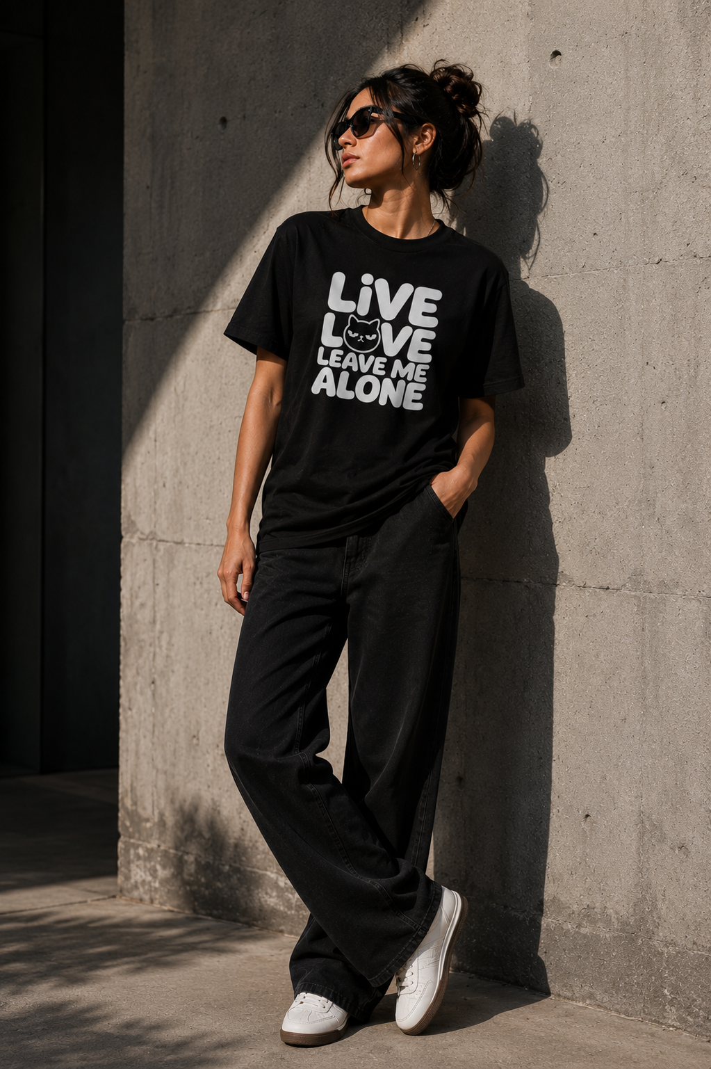 Live Love Leave Me Alone Graphic T-Shirt