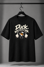 Duck What People Think Oversized Graphic T-Shirt