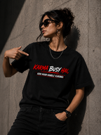 Karma Busy Hai Women’s Graphic T-Shirt