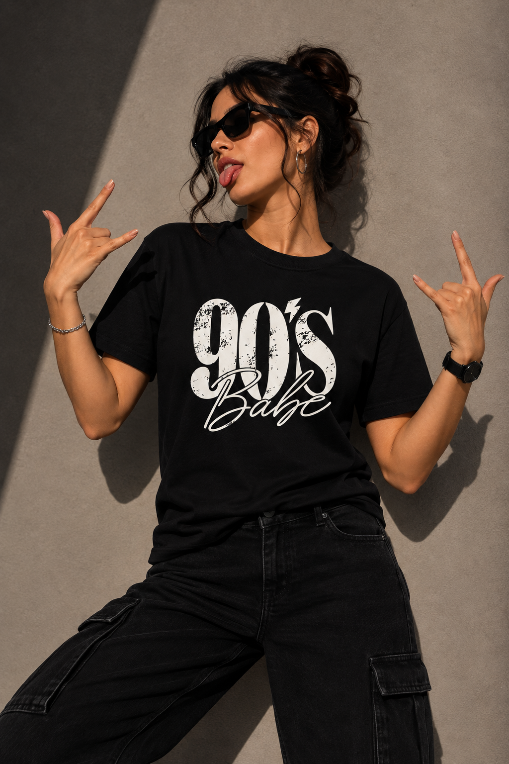90s Babe Regular Fit Graphic T-Shirt