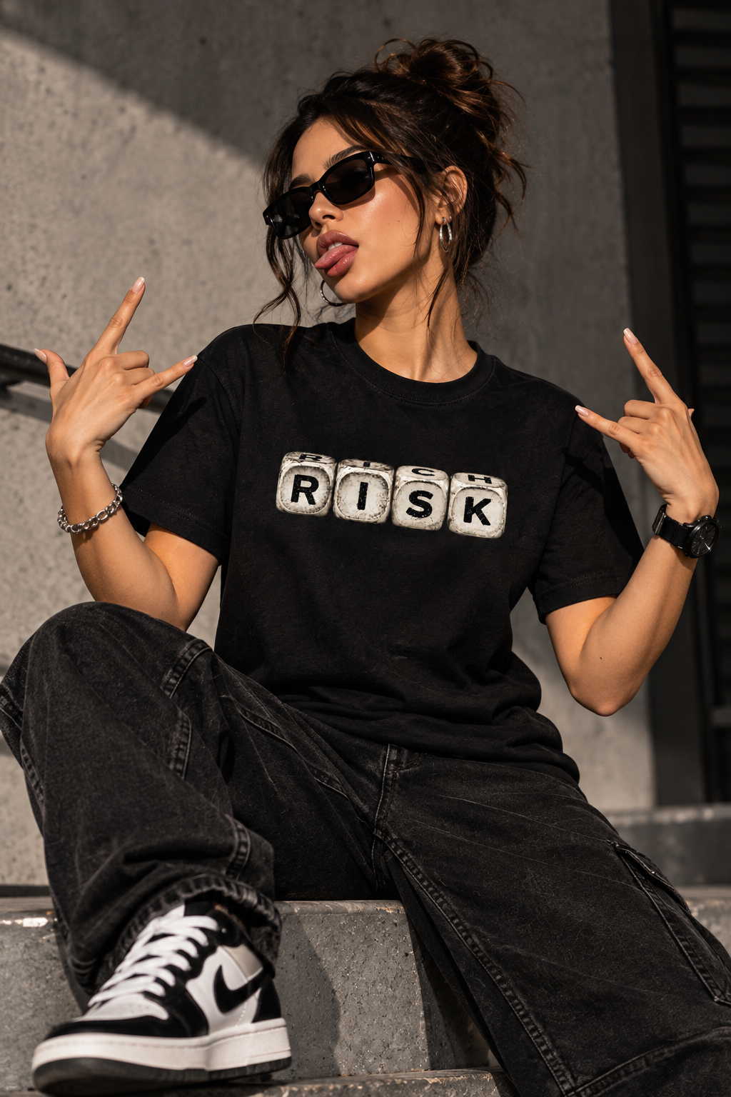 Rich Risk Regular Fit Graphic T-Shirt