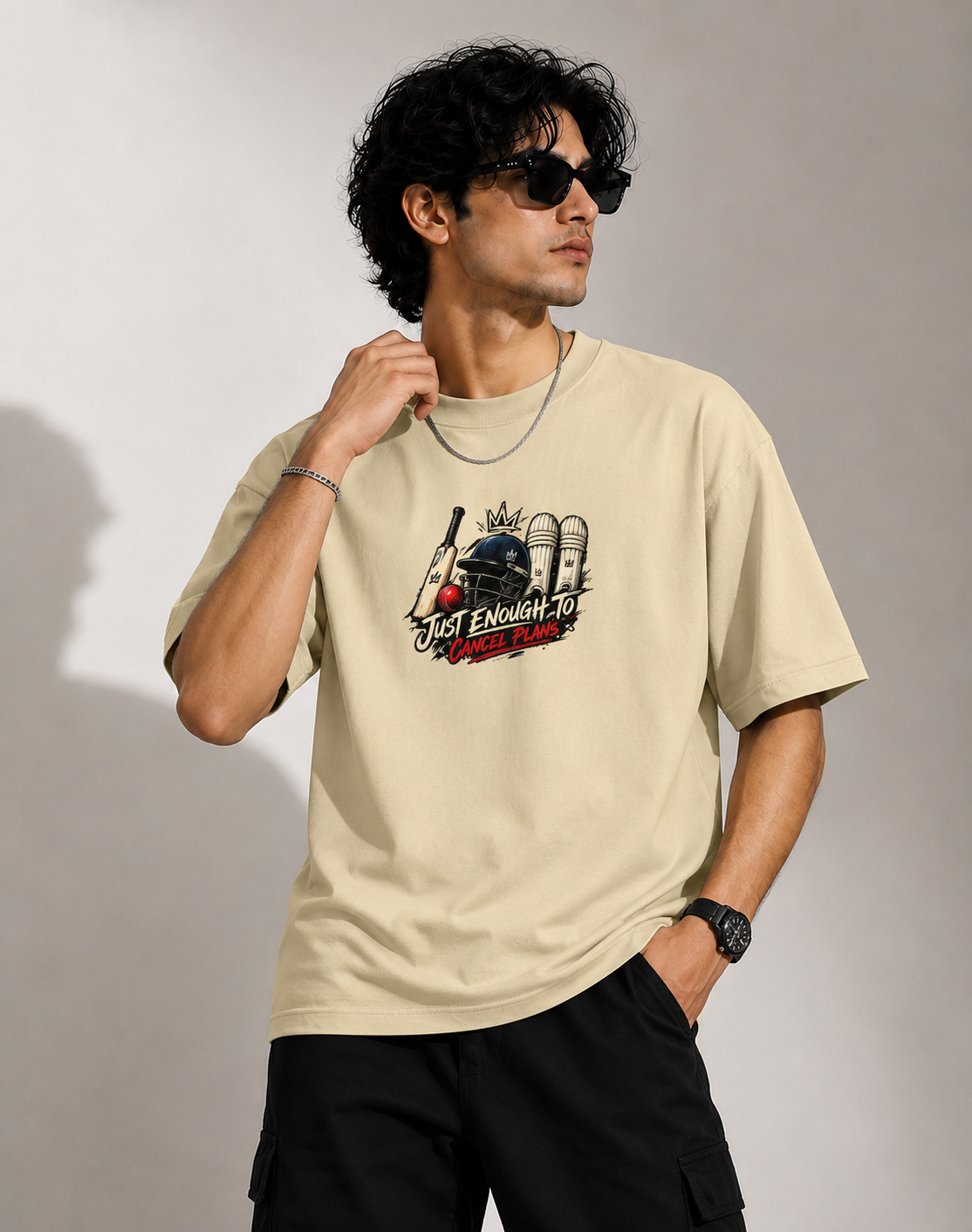 Cricket Club Oversized T-Shirt