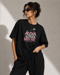 Alexa Delete Body Fat Oversized Graphic T-Shirt