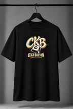 CKB – C Ka Button Oversized Graphic T-Shirt