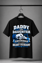 Daddy & Daughter Heart to Heart Graphic T-Shirt