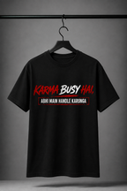 Karma Busy Hai Men’s Graphic T-Shirt